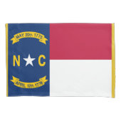 North Carolina State Flag Print Patriot Kussensloop (Voorkant)
