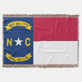 North Carolina State Flag Print Patriottisch Deken