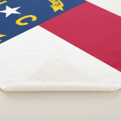 North Carolina State Flag Print Patriottisch Sherpa Deken (3/4)