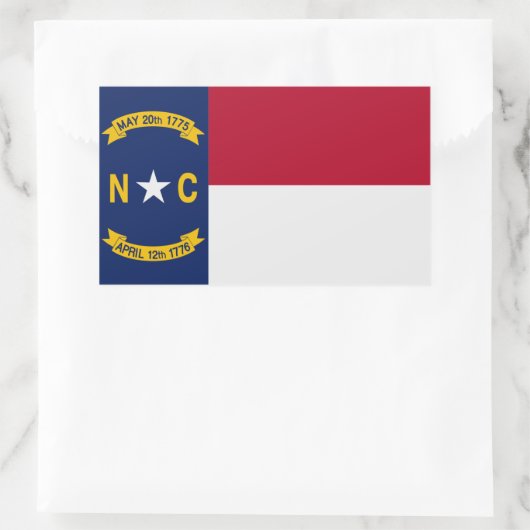 North Carolina State Flag Sticker (Tas)