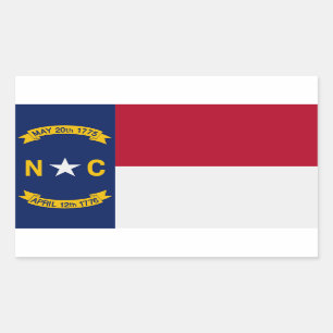 North Carolina State Flag Sticker
