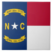 North Carolina State Flag Tegel Tegeltje (Voorkant)