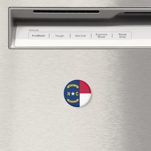North Carolina State Flag Verenigde Staten Magneet (Insitu (Vaatwasser))