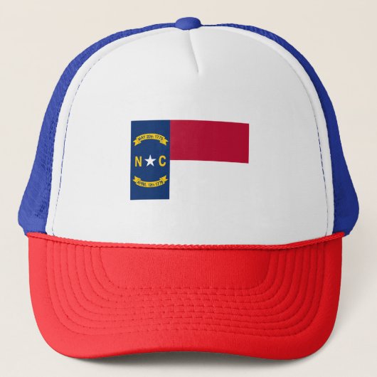 North Carolina State Flag Verenigde Staten Trucker Pet (Voorkant)