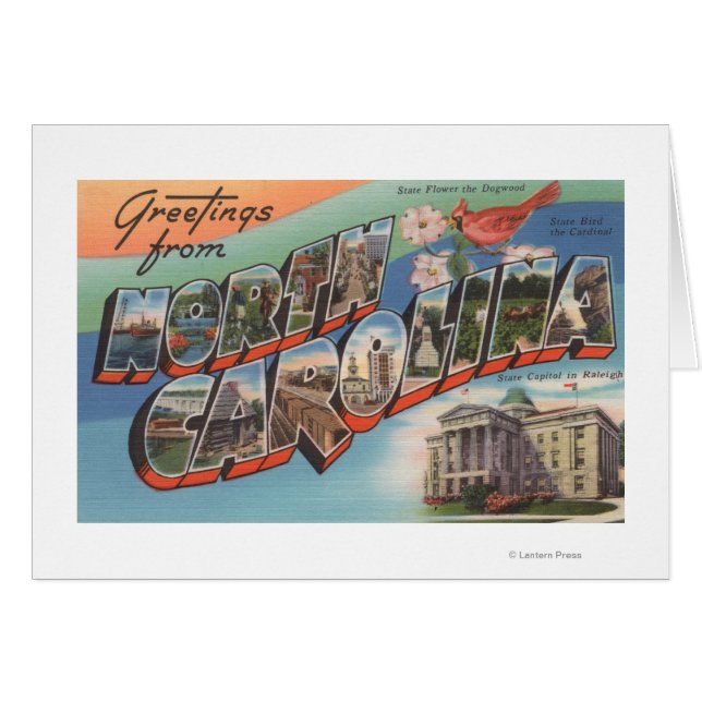 North Carolina (State Flower/Bird) (Voorkant Horizontaal)