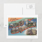 North Carolina (State Flower/Bird) Briefkaart (Voorkant / Achterkant)