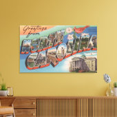 North Carolina (State Flower/Bird) Canvas Afdruk (Insitu (Woonkamer))