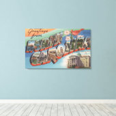 North Carolina (State Flower/Bird) Canvas Afdruk (Insitu (Houten vloer))