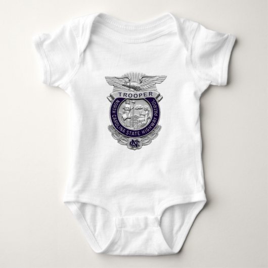 North Carolina State Highway Patrol Trooper Badge Romper (Voorkant)