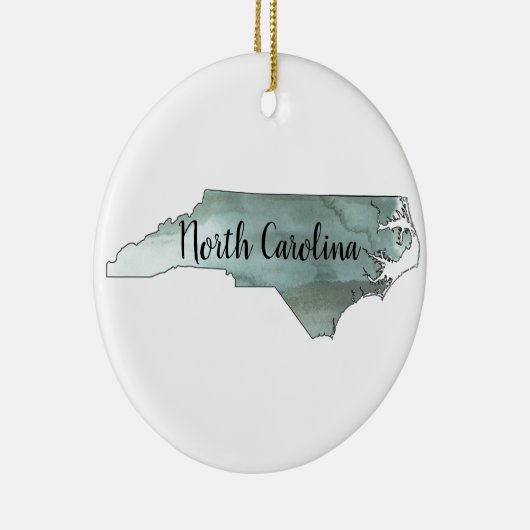 North Carolina State Illustration Ornament (Rechts)