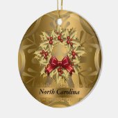 North Carolina State-kerstversiering Keramisch Ornament (Links)
