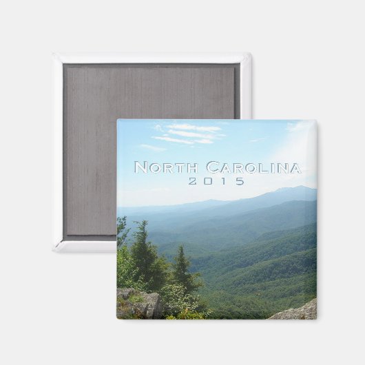 North Carolina State Koelkast Magnet Verander Jaar (Voorkant / Achterkant)