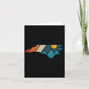 North Carolina State Map Mountains Hiking Kaart