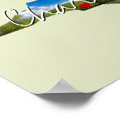 North Carolina State Photo insert and town name Poster (Hoek)