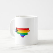 North Carolina State Pride LGBTQ Progress Pride Koffiemok (Voorkant links)