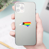 North Carolina State Pride LGBTQ Progress Pride Sticker (Telefoon)