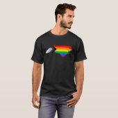 North Carolina State Pride LGBTQ Progress Pride T-shirt (Voorkant volledig)