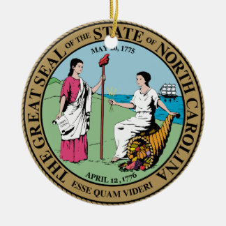 North Carolina State Seal Keramisch Ornament