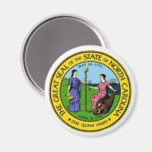 North Carolina State Seal Magneet (Voorkant / Achterkant)