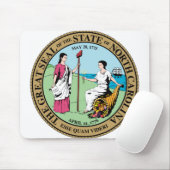 North Carolina State Seal - Muismat (Met muis)