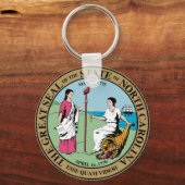 North Carolina State Seal Sleutelhanger (Voorkant)