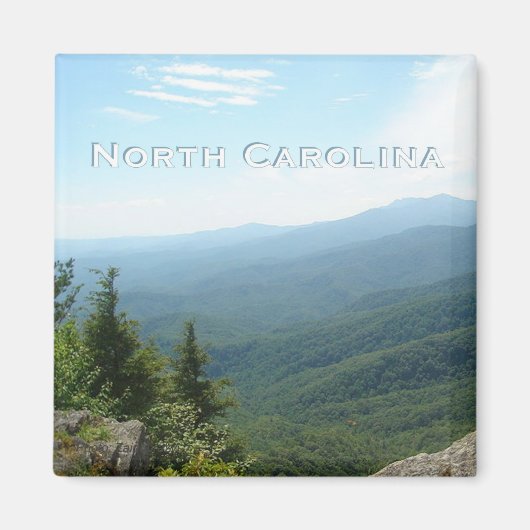 North Carolina State Travel Souvenir Koelkast Magn Magneet (Voorkant)