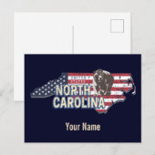 North Carolina State Verenigde Staten Kaart USA  (Voorkant / Achterkant)