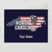 North Carolina State Verenigde Staten Kaart USA  (Voorkant)