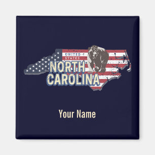 North Carolina State Verenigde Staten Kaart USA Magneet