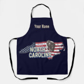 North Carolina State Verenigde Staten Kaart USA  Schort (Voorkant)