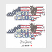 North Carolina State Verenigde Staten Kaart USA 