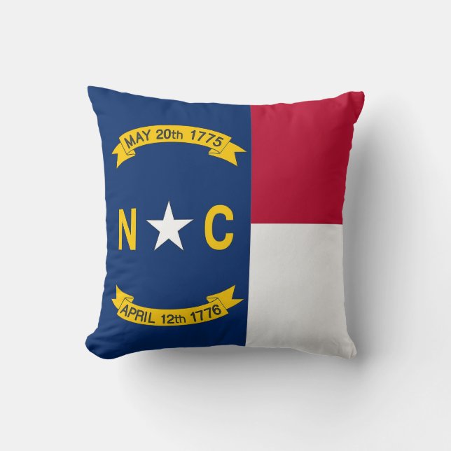 North Carolina State Vlag Amerikaans MoJo Kussen (Voorkant)