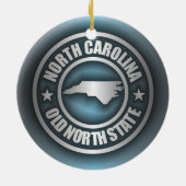 "North Carolina Steel 2" Keramisch Ornament (Achterkant)