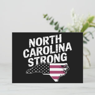 North Carolina Sterk Met NC State En Vlag Van De V Kaart