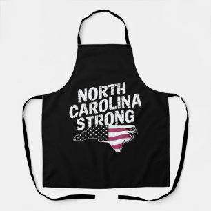 North Carolina Sterk Met NC State En Vlag Van De V Schort