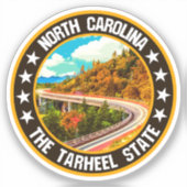 North Carolina Sticker (Voorkant)