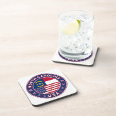 North Carolina sticker, telefooncel, canvas tas Bier Onderzetter (Rechterzijde)