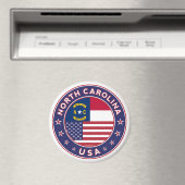 North Carolina sticker, telefooncel, canvas tas Magneet (Insitu (Vaatwasser))