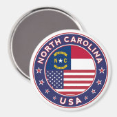 North Carolina sticker, telefooncel, canvas tas Magneet (Voorkant / Achterkant)