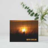 North Carolina Sunset Briefkaart (Staand voorkant)