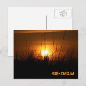 North Carolina Sunset Briefkaart (Voorkant / Achterkant)