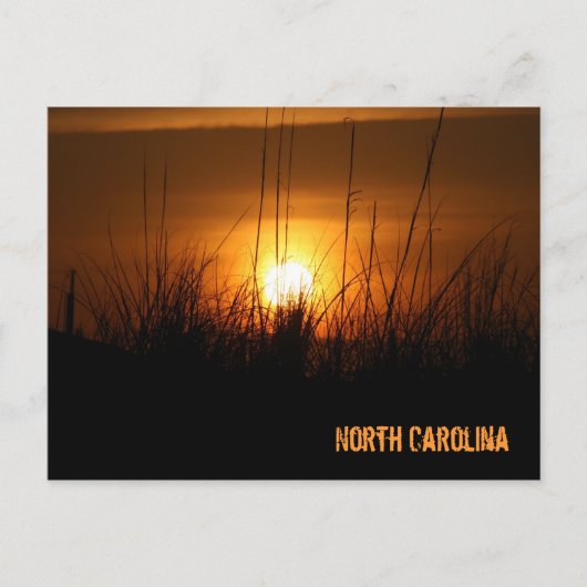 North Carolina Sunset Briefkaart (Voorkant)