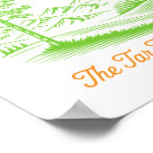 North Carolina Tar Heel State Cardinal Pine Tree  Poster (Hoek)