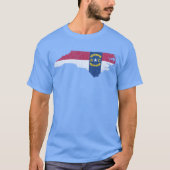 North Carolina Tar Heel State Flag  T-shirt (Voorkant)