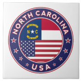 North Carolina Tegeltje (Voorkant)