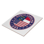 North Carolina Tegeltje (Zijkant)