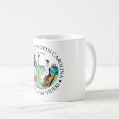 North Carolina-teken Koffiemok (Voorkant rechts)