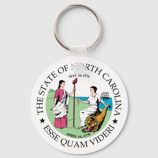 North Carolina-teken Sleutelhanger (Voorkant)