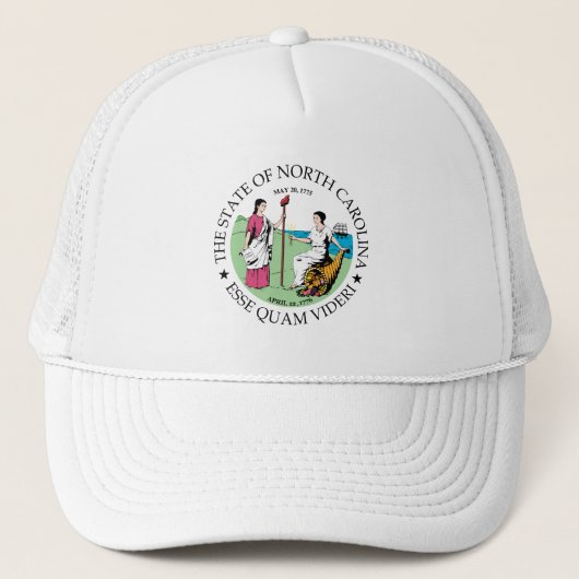 North Carolina-teken Trucker Pet (Voorkant)
