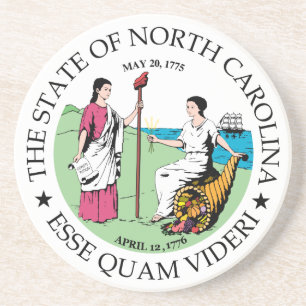 North Carolina-teken Zandsteen Onderzetter